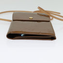 LOUIS VUITTON Monogram Vernis Walker Wallet Bronze M91154 LV Auth 141128-5
