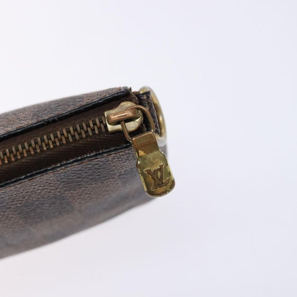 LOUIS VUITTON Damier Ebene Mini Pochette Accessoires Pouch N58009 LV Auth 141130