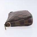 LOUIS VUITTON Damier Ebene Mini Pochette Accessoires Pouch N58009 LV Auth 141130-4