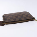 LOUIS VUITTON Damier Ebene Mini Pochette Accessoires Pouch N58009 LV Auth 141130-5