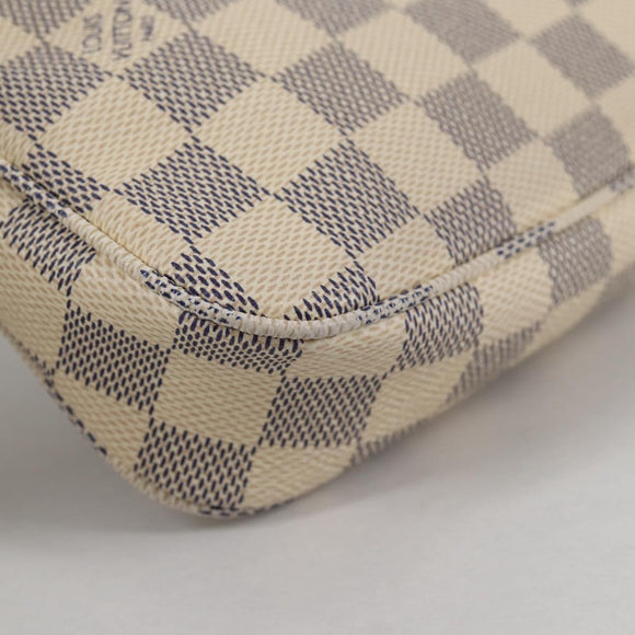 LOUIS VUITTON Damier Azur Pochette Accessoires Pouch N51986 Auth 141131M