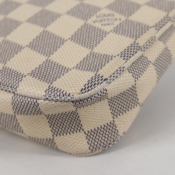 LOUIS VUITTON Damier Azur Pochette Accessoires Pouch N51986 Auth 141131M