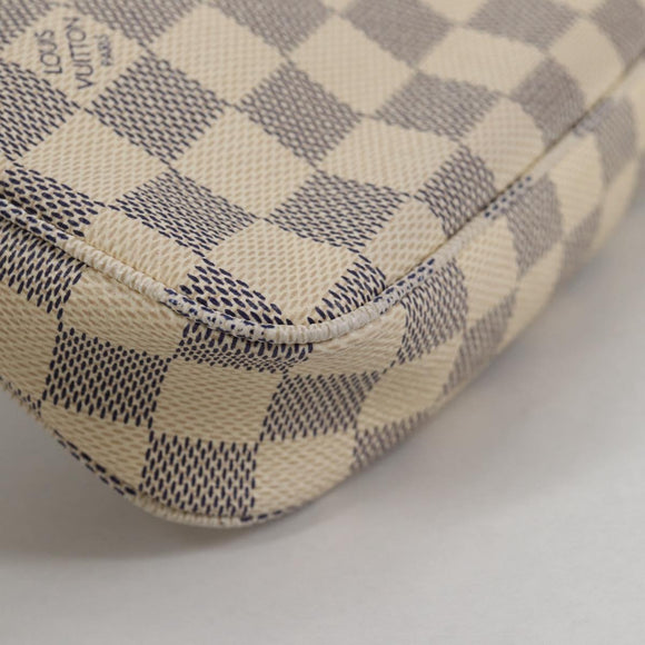 LOUIS VUITTON Damier Azur Pochette Accessoires Pouch N51986 Auth 141131M