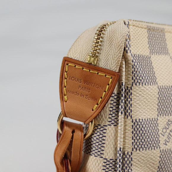 LOUIS VUITTON Damier Azur Pochette Accessoires Pouch N51986 Auth 141131M