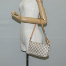 LOUIS VUITTON Damier Azur Pochette Accessoires Pouch N51986 Auth 141131M-25