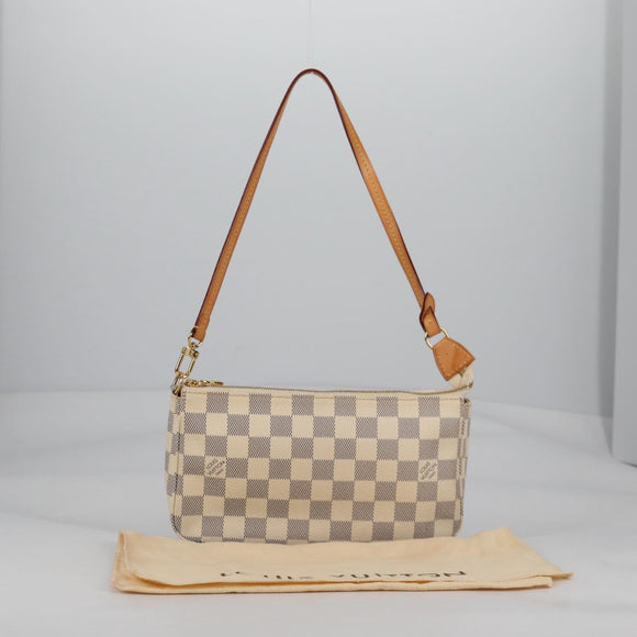 LOUIS VUITTON Damier Azur Pochette Accessoires Pouch N51986 Auth 141131M