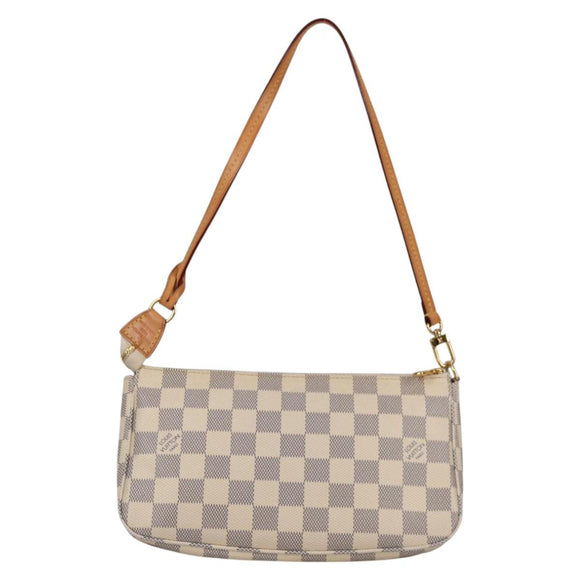 LOUIS VUITTON Damier Azur Pochette Accessoires Pouch N51986 Auth 141131M