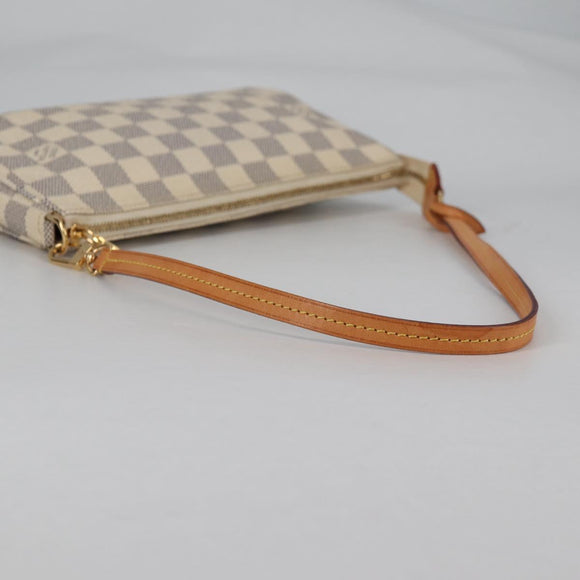 LOUIS VUITTON Damier Azur Pochette Accessoires Pouch N51986 Auth 141131M