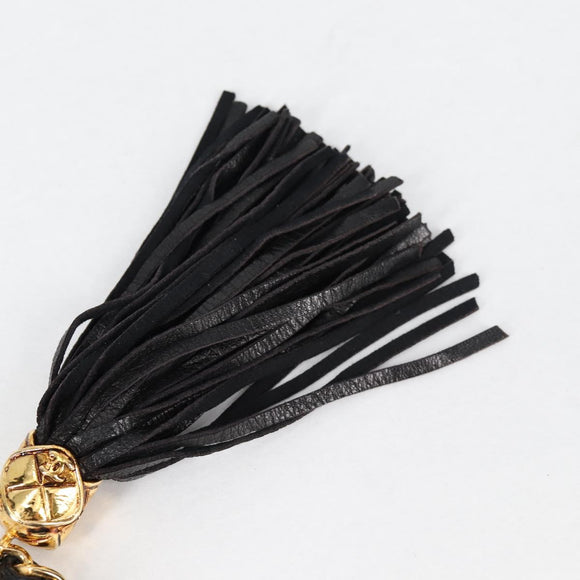 CHANEL Matelasse Waist Bag Satin Black Gold CC Auth 141135V