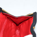 CHANEL Matelasse Waist Bag Satin Black Gold CC Auth 141135V-20