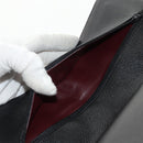 CHANEL Matelasse 25 Double Flap Chain Bag Caviar Skin Black Gold CC Auth 141138M-22