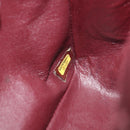 CHANEL Matelasse 25 Double Flap Chain Bag Caviar Skin Black Gold CC Auth 141138M-11