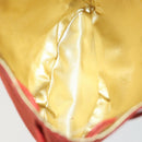 Salvatore Ferragamo Gancini handtas plastic rood transparant beige Authentiek 141145-15