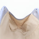 Salvatore Ferragamo Gancini Hand Bag Rattan Purple Gold Auth 141146V-19