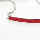 Maison Margiela 5AC Mini Hand Bag Leather 2way Red Silver Auth 141149M-17