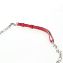 Maison Margiela 5AC Mini Hand Bag Leather 2way Red Silver Auth 141149M-18