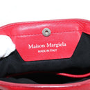 Maison Margiela 5AC Mini Hand Bag Leather 2way Red Silver Auth 141149M-12
