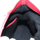 Maison Margiela 5AC Mini Hand Bag Leather 2way Red Silver Auth 141149M-25