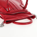 Maison Margiela 5AC Mini Hand Bag Leather 2way Red Silver Auth 141149M-8
