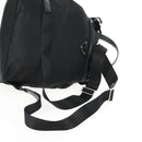 PRADA Sequin Backpack Nylon Black Silver Auth 141151M-9