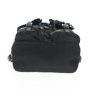 PRADA Sequin Backpack Nylon Black Silver Auth 141151M-6