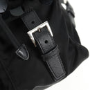 PRADA Sequin Backpack Nylon Black Silver Auth 141151M-21