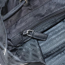 PRADA Sequin Backpack Nylon Black Silver Auth 141151M-29
