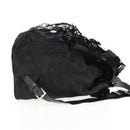 PRADA Sequin Backpack Nylon Black Silver Auth 141151M-5