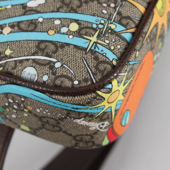 GUCCI GG Supreme Disney Collaboration Waist Bag PVC Beige 602695 Auth 141153M