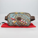 GUCCI GG Supreme Disney Collaboration Waist Bag PVC Beige 602695 Auth 141153M-12