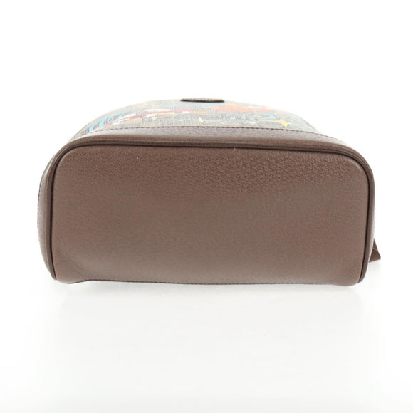 GUCCI GG Supreme Disney Collaboration Backpack PVC Beige Gold 552884 Auth141154M