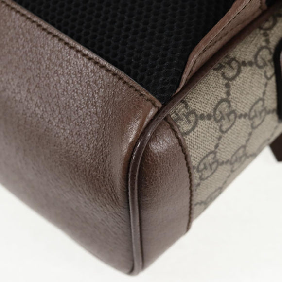 GUCCI GG Supreme Disney Collaboration Backpack PVC Beige Gold 552884 Auth141154M