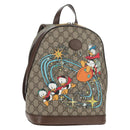 GUCCI GG Supreme Disney Collaboration Backpack PVC Beige Gold 552884 Auth141154M-1