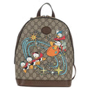 GUCCI GG Supreme Disney Collaboration Backpack PVC Beige Gold 552884 Auth141154M-14