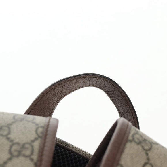 GUCCI GG Supreme Disney Collaboration Backpack PVC Beige Gold 552884 Auth141154M