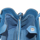 FENDI Petite To Jules Hand Bag Leather 2way Blue Silver Auth 141157-21