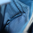 FENDI Petite To Jules Hand Bag Leather 2way Blue Silver Auth 141157-25