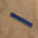 FENDI Zucchino Canvas Boston Bag Navy Gold Auth 141159V-12