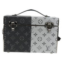 LOUIS VUITTON Monogram Eclipse Split Mini Box Trunk Bag M21022 LV Auth 141164SM-14