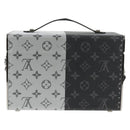 LOUIS VUITTON Monogram Eclipse Split Mini Box Trunk Bag M21022 LV Auth 141164SM-3