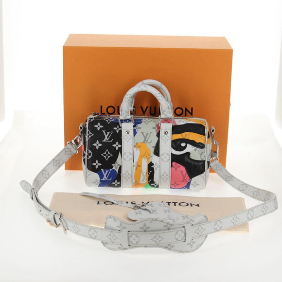 LOUIS VUITTON LV Portrait Keepall Bandouliere 25 Hand Bag M46701 LV Auth 141166M
