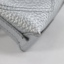 TIFFANY&Co. Return To Micro Tote Charm Leather Silver Auth 141171M-10