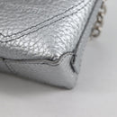TIFFANY&Co. Return To Micro Tote Charm Leather Silver Auth 141171M-14