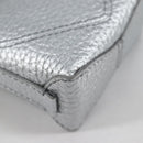 TIFFANY&Co. Return To Micro Tote Charm Leather Silver Auth 141171M-15