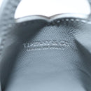 TIFFANY&Co. Return To Micro Tote Charm Leather Silver Auth 141171M-18
