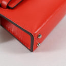 HERMES Micro Kelly Bag Charm Leather Orange Auth 141175SM-16