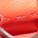 HERMES Micro Kelly Bag Charm Leather Orange Auth 141175SM-21