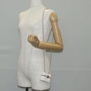 CHANEL Airpods case Earphone case Lamb Skin White CC Auth 141176M-24