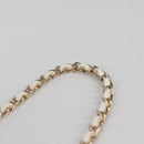 CHANEL Airpods case Earphone case Lamb Skin White CC Auth 141176M-15