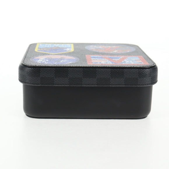 LOUIS VUITTON Damier Grafitte Poit Camille Jewelry Box GI0287 LV Auth 141177M